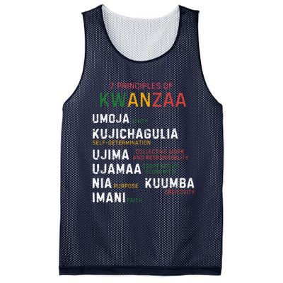 Seven Principles Of Kwanzaa Happy Kwanzaa Mesh Reversible Basketball Jersey Tank