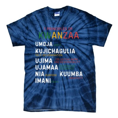 Seven Principles Of Kwanzaa Happy Kwanzaa Tie-Dye T-Shirt