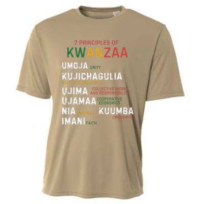 Seven Principles Of Kwanzaa Happy Kwanzaa Cooling Performance Crew T-Shirt