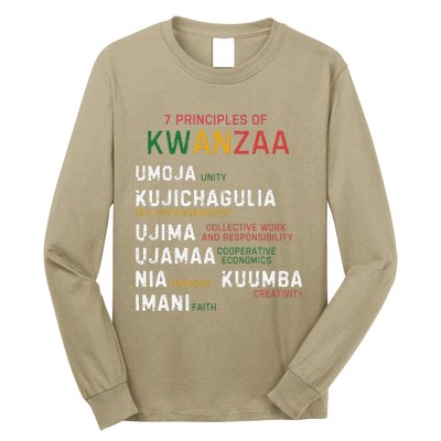 Seven Principles Of Kwanzaa Happy Kwanzaa Long Sleeve Shirt