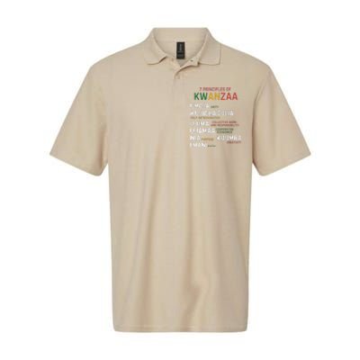 Seven Principles Of Kwanzaa Happy Kwanzaa Softstyle Adult Sport Polo