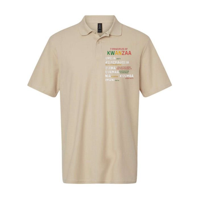 Seven Principles Of Kwanzaa Happy Kwanzaa Softstyle Adult Sport Polo