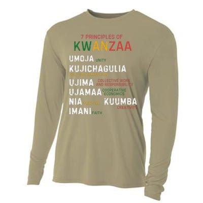 Seven Principles Of Kwanzaa Happy Kwanzaa Cooling Performance Long Sleeve Crew