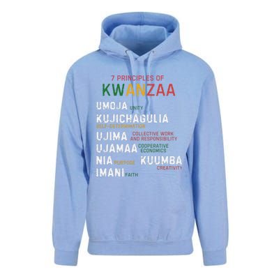 Seven Principles Of Kwanzaa Happy Kwanzaa Unisex Surf Hoodie