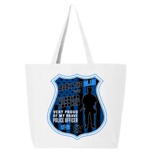 Support Police Officers Cop I Back The Blue For My Husband Gift 25L Jumbo Tote