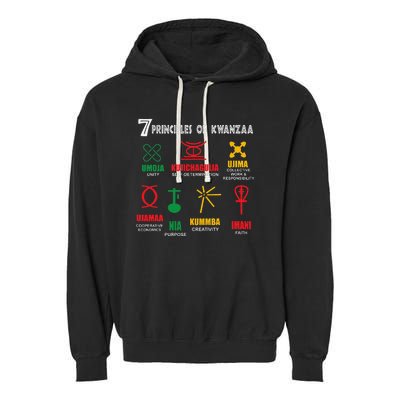 Seven Principles Of Kwanzaa African American Celebration Garment-Dyed Fleece Hoodie