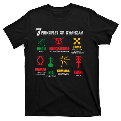 Seven Principles Of Kwanzaa African American Celebration T-Shirt