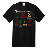 Seven Principles Of Kwanzaa African American Celebration Tall T-Shirt