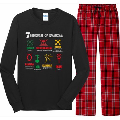 Seven Principles Of Kwanzaa African American Celebration Long Sleeve Pajama Set