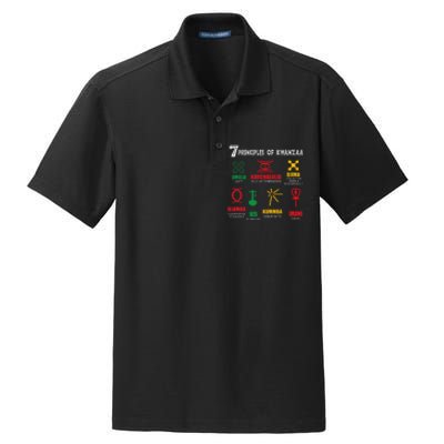 Seven Principles Of Kwanzaa African American Celebration Dry Zone Grid Polo