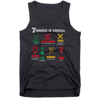 Seven Principles Of Kwanzaa African American Celebration Tank Top