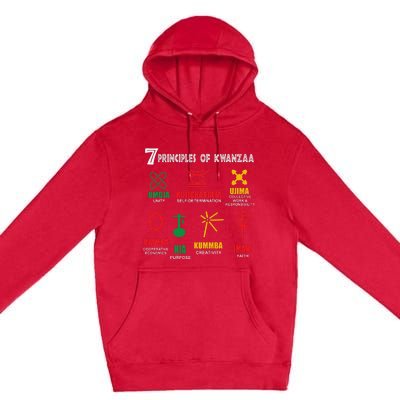 Seven Principles Of Kwanzaa African American Celebration Premium Pullover Hoodie