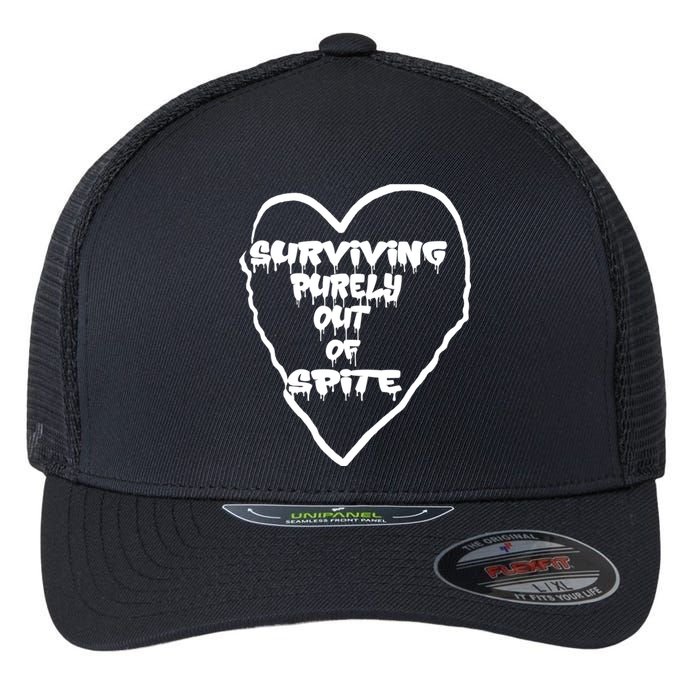 Surviving Purely Out Of Spite Flexfit Unipanel Trucker Cap