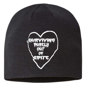 Surviving Purely Out Of Spite Sustainable Beanie