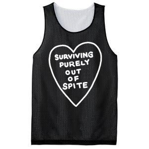 Surviving Purely Out Of Spite Appeal For Life Mesh Reversible Basketball Jersey Tank