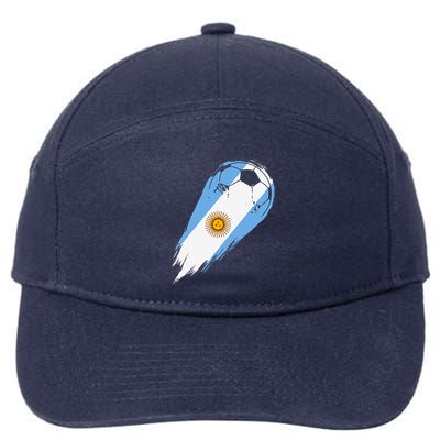 Soccer Player Of Pride Argentina 7-Panel Snapback Hat