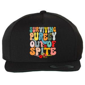 Surviving Purely Out Of Spite Wool Snapback Cap