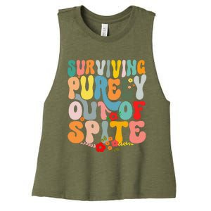 Surviving Purely Out Of Spite Women's Racerback Cropped Tank