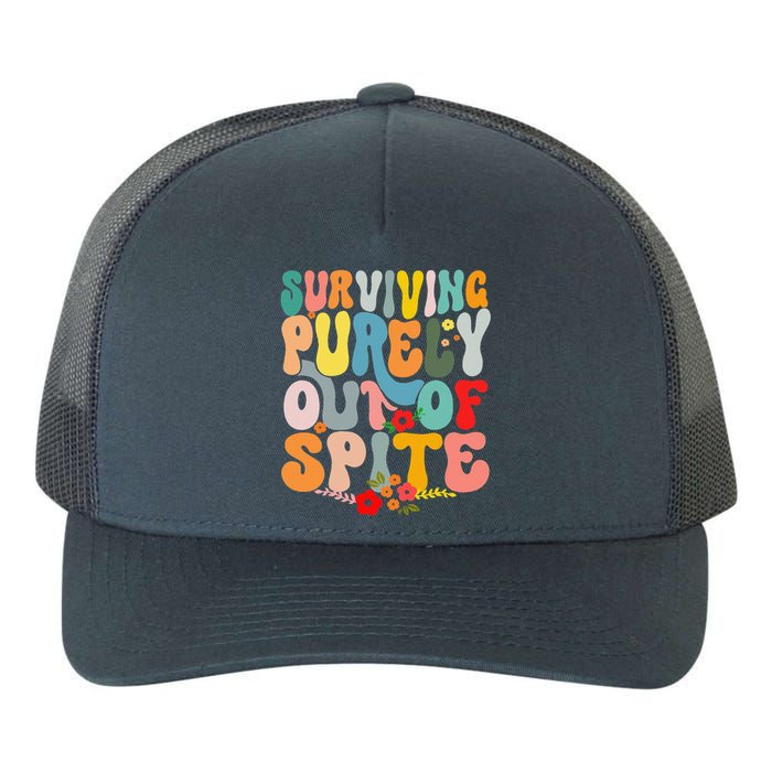 Surviving Purely Out Of Spite Yupoong Adult 5-Panel Trucker Hat