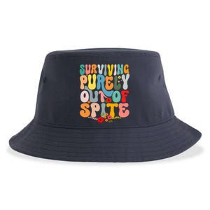 Surviving Purely Out Of Spite Sustainable Bucket Hat