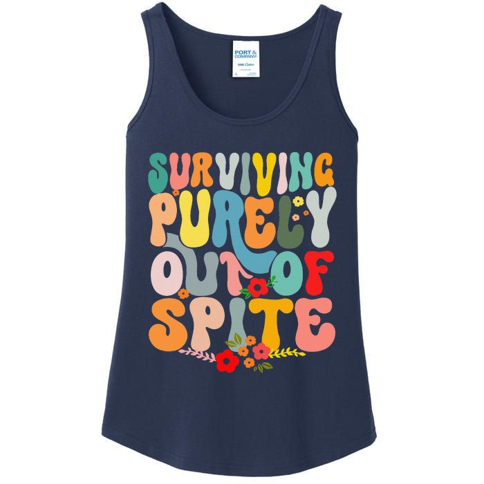 Surviving Purely Out Of Spite Ladies Essential Tank