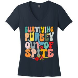 Surviving Purely Out Of Spite Women's V-Neck T-Shirt