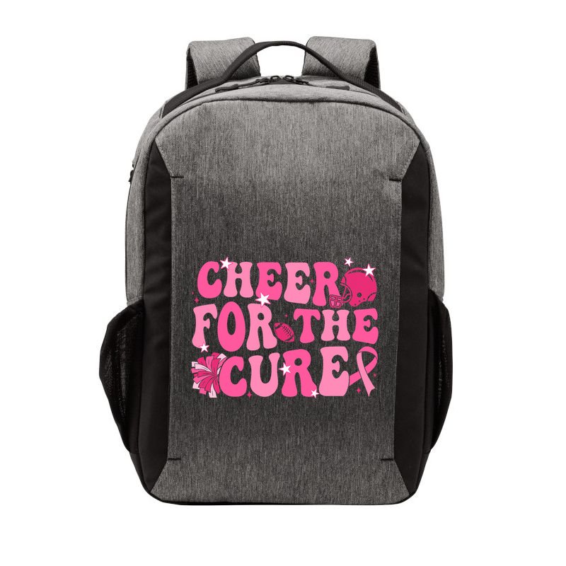 Support Pink Out Cheer For A Cures Breast Cancer Month Funny Vector Backpack
