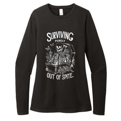 Surviving Purely Out Of Spite Womens CVC Long Sleeve Shirt