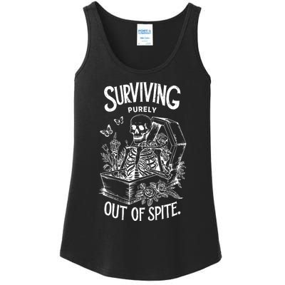 Surviving Purely Out Of Spite Ladies Essential Tank