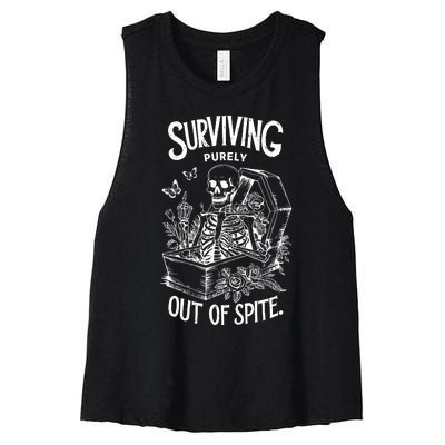 Surviving Purely Out Of Spite Women's Racerback Cropped Tank