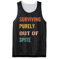 Surviving Purely Out Of Spite Appeal For Life Mesh Reversible Basketball Jersey Tank