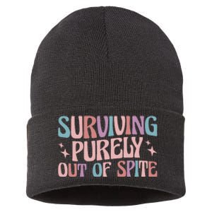 Surviving Purely Out Of Spite Sustainable Knit Beanie