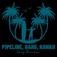 Surfing Pipeline Oahu Hawaii Summer For Surf Lovers Gift 16 in Basic Backpack