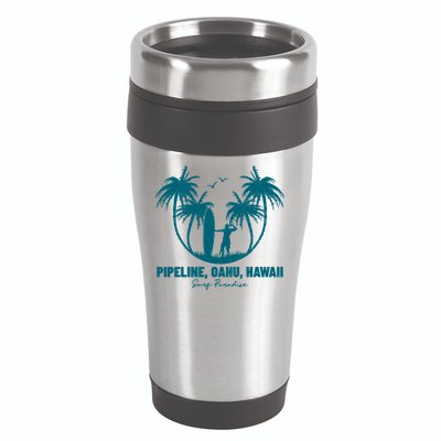 Surfing Pipeline Oahu Hawaii Summer For Surf Lovers Gift 16oz Travel Tumbler