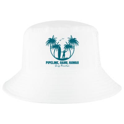 Surfing Pipeline Oahu Hawaii Summer For Surf Lovers Gift Cool Comfort Performance Bucket Hat