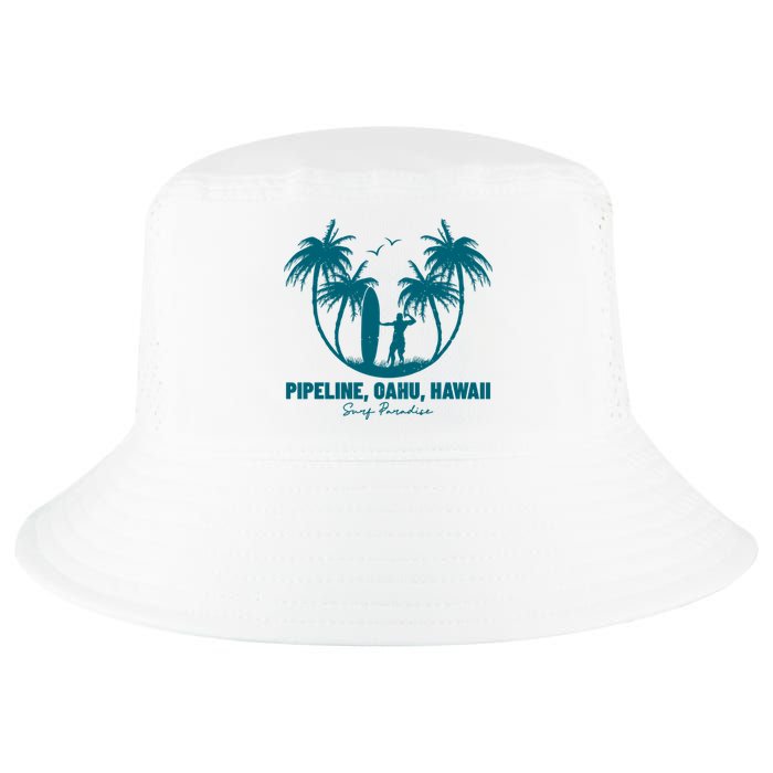 Surfing Pipeline Oahu Hawaii Summer For Surf Lovers Gift Cool Comfort Performance Bucket Hat