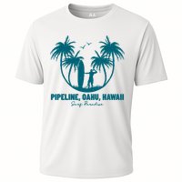 Surfing Pipeline Oahu Hawaii Summer For Surf Lovers Gift Cooling Performance Crew T-Shirt