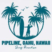 Surfing Pipeline Oahu Hawaii Summer For Surf Lovers Gift Cooling Performance Crew T-Shirt