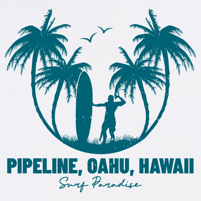 Surfing Pipeline Oahu Hawaii Summer For Surf Lovers Gift Cooling Performance Crew T-Shirt