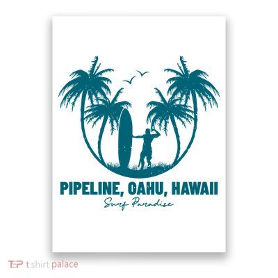 Surfing Pipeline Oahu Hawaii Summer For Surf Lovers Gift Poster