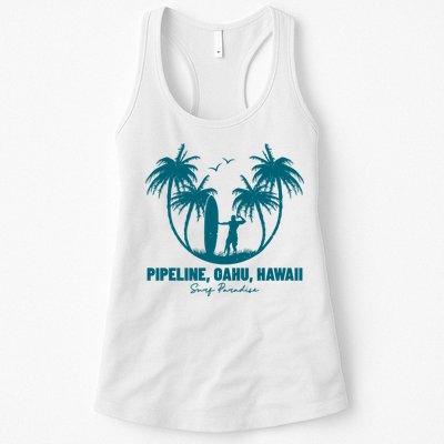 Surfing Pipeline Oahu Hawaii Summer For Surf Lovers Gift Womens Tank Top