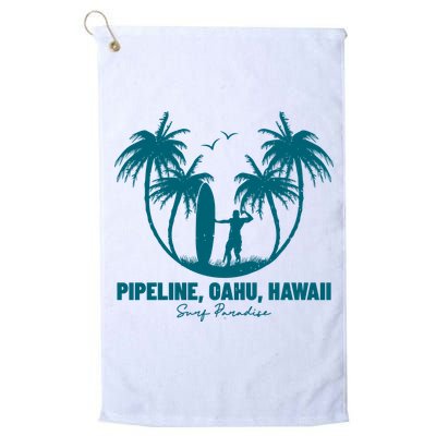 Surfing Pipeline Oahu Hawaii Summer For Surf Lovers Gift Golf Towel
