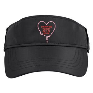 Surviving Purely Out Of Spite Funny Adult Drive Performance Visor