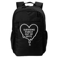 Surviving Purely Out Of Spite Funny Daily Commute Backpack