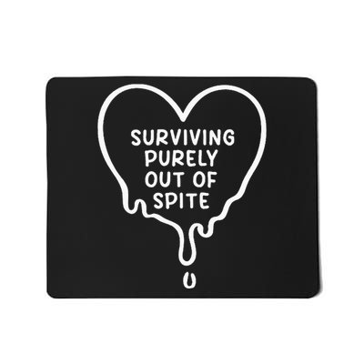 Surviving Purely Out Of Spite Funny Mousepad