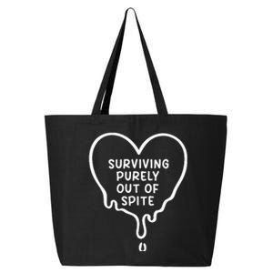 Surviving Purely Out Of Spite Funny 25L Jumbo Tote