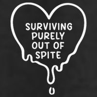 Surviving Purely Out Of Spite Funny Golf Towel