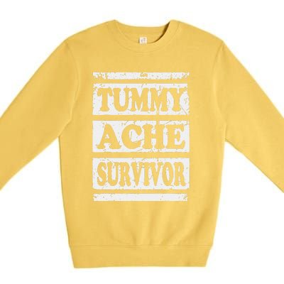 Start Point Or Beginning Stomach Upset Survivor Premium Crewneck Sweatshirt