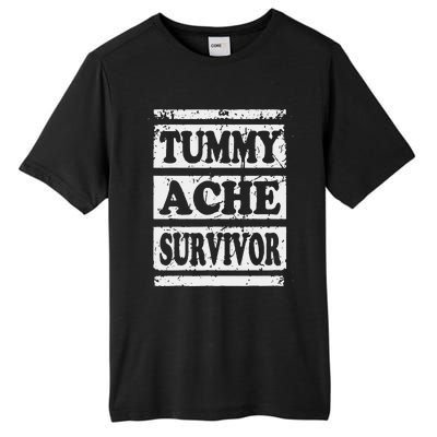 Start Point Or Beginning Stomach Upset Survivor Tall Fusion ChromaSoft Performance T-Shirt