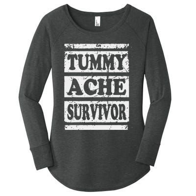 Start Point Or Beginning Stomach Upset Survivor Women's Perfect Tri Tunic Long Sleeve Shirt